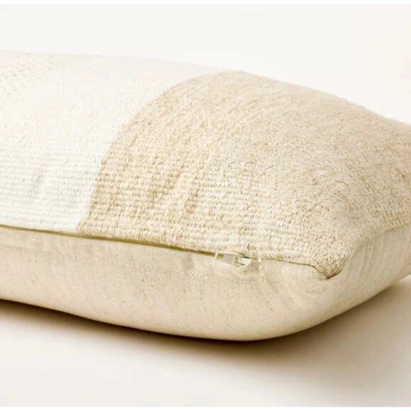 Oversized Woven Lumbar Throw Pillow Cream/Neutral - Threshold Studio McGee NEW - Picture 4 of 7